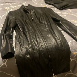 Preston & York Black Trench Coat Classic Style